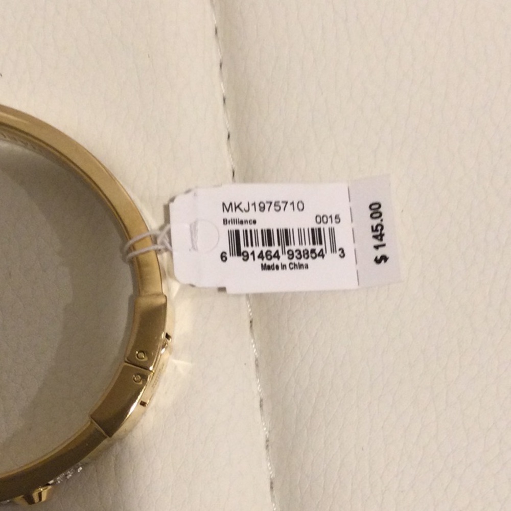 NWT Michael Kors Gold Tone Pave Bracelet - Picture 6 of 16